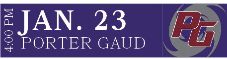 PORTER GAUD,JAN. 23,4:00 P