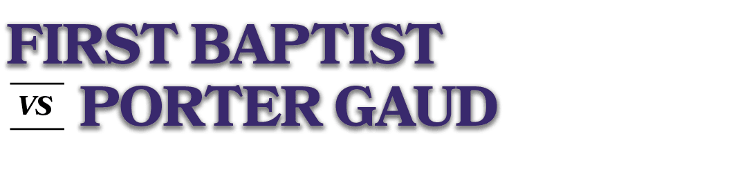 VS,Porter gaud,first baptis