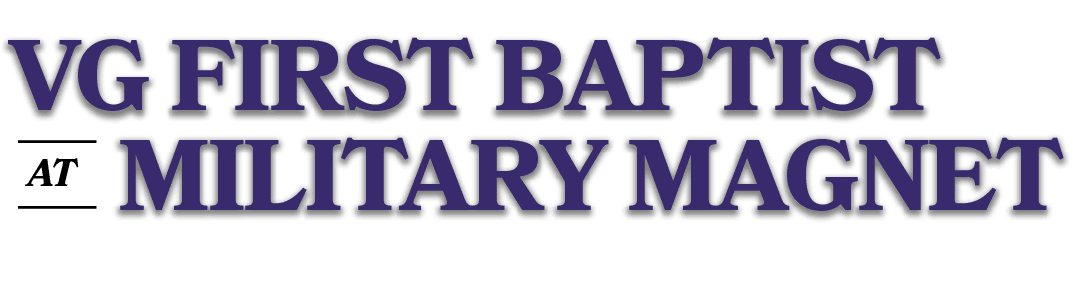 AT,military magnet,vg first baptis