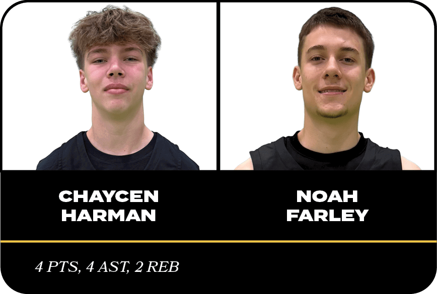 NOAH FARLEY,CHAYCEN HARMAN,4 PTS, 4 AST, 2 RE