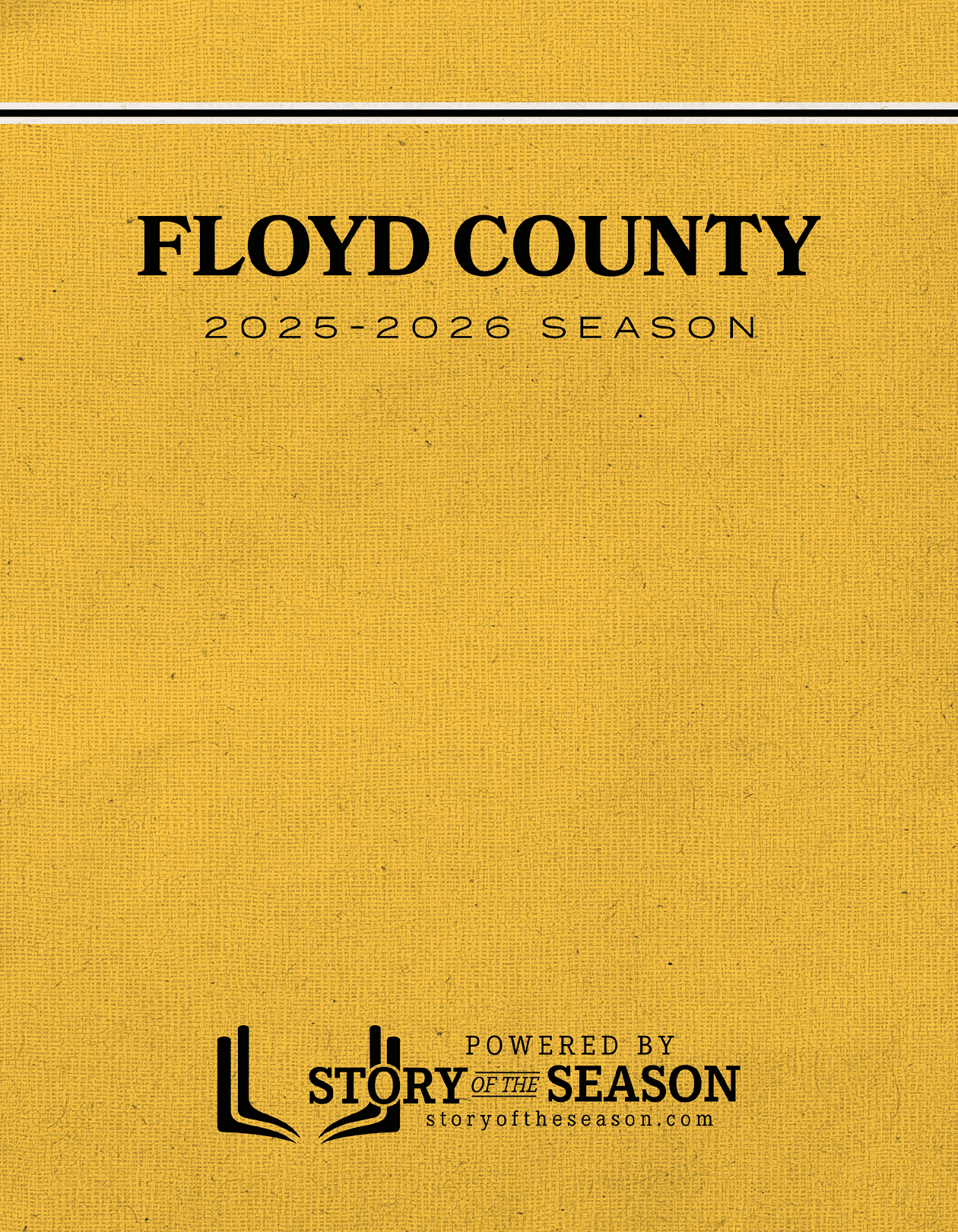 A book cover for Floyd County, 2012-2016 season. AI generated content