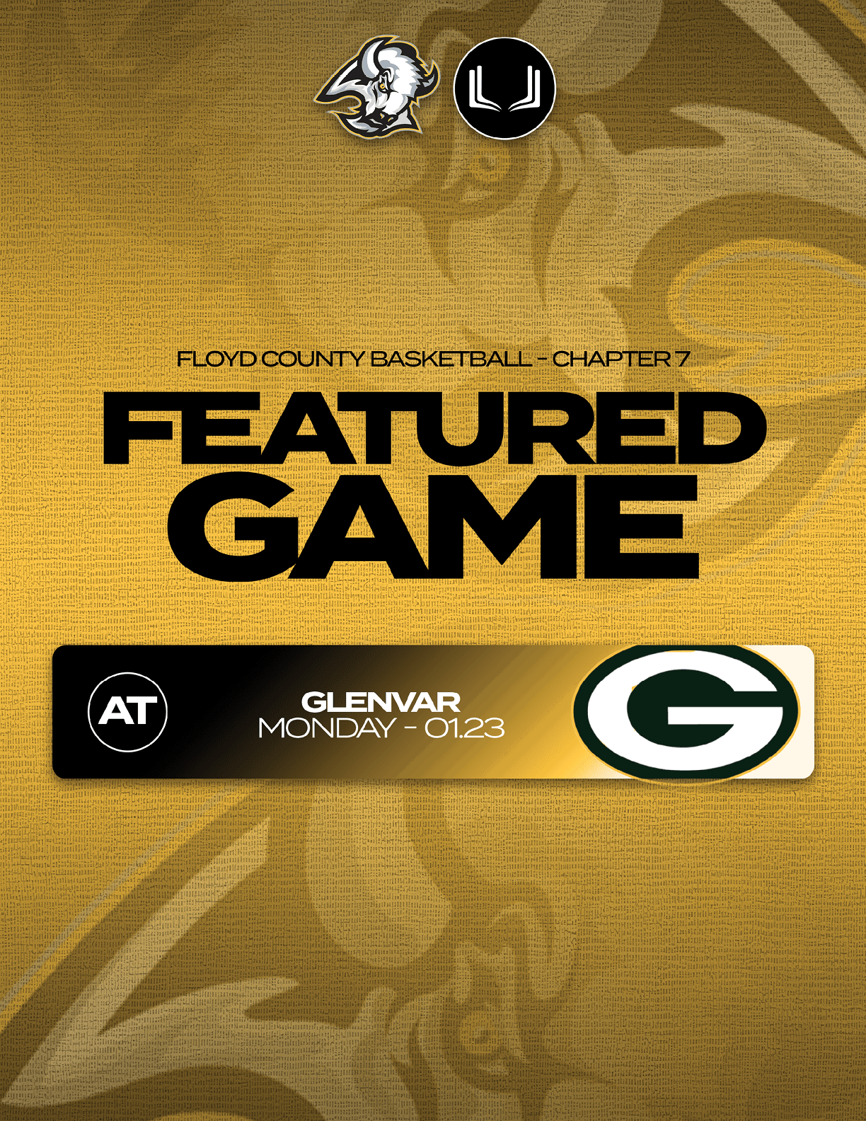 A poster advertising a basketball game featuring the Green Bay Packers. AI generated content