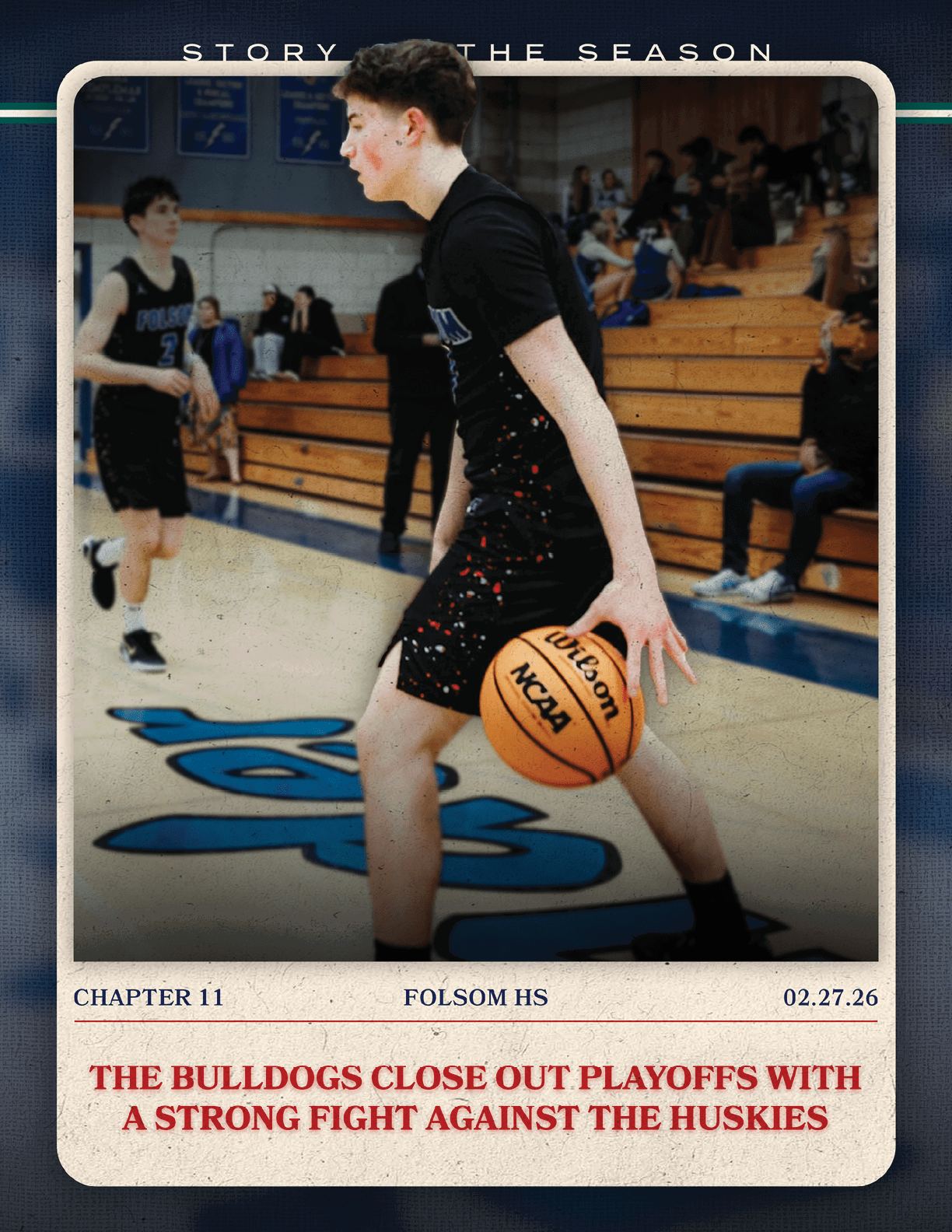 A basketball player holds a basketball on the court. AI generated content