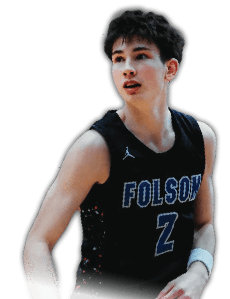 A man wearing a black tank top and shorts is standing in front of a white background. AI generated content