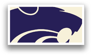 A purple and white logo of a paw with the letter K on it. AI generated content