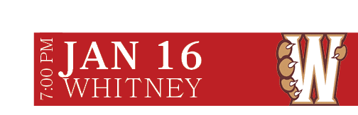 Whitney,Jan 16,7:00 PM