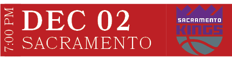 Sacramento,Dec 02,7:00 P