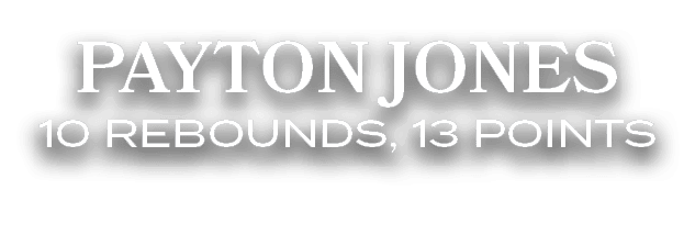 payton jones 10 rebounds, 13 points