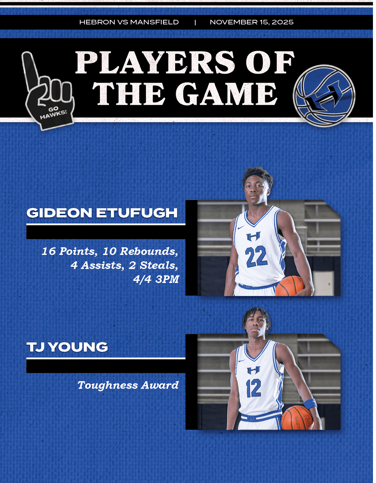 HEBRON VS MANSFIELD | NOVEMBER 15, 202
