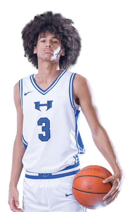 A man wearing a basketball jersey with the number 3 on it is holding a basketball. AI generated content