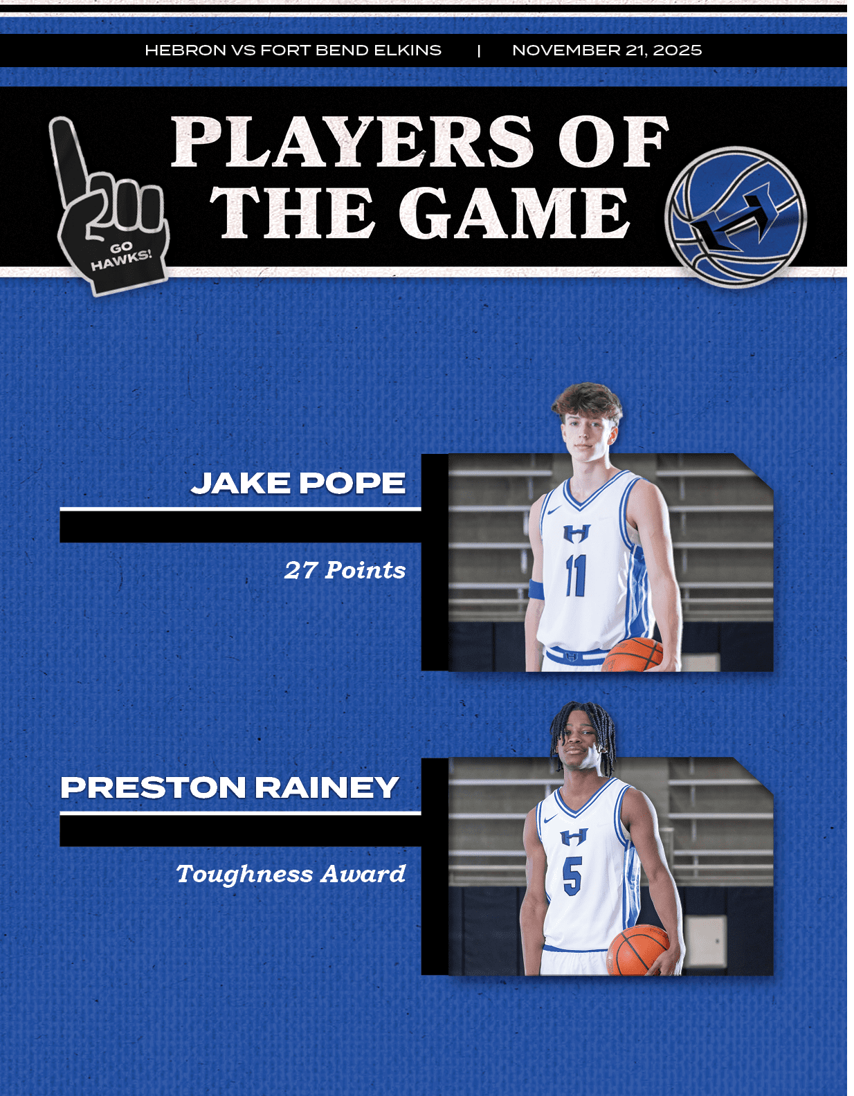 HEBRON VS FORT BEND ELKINS | NOVEMBER 21, 202