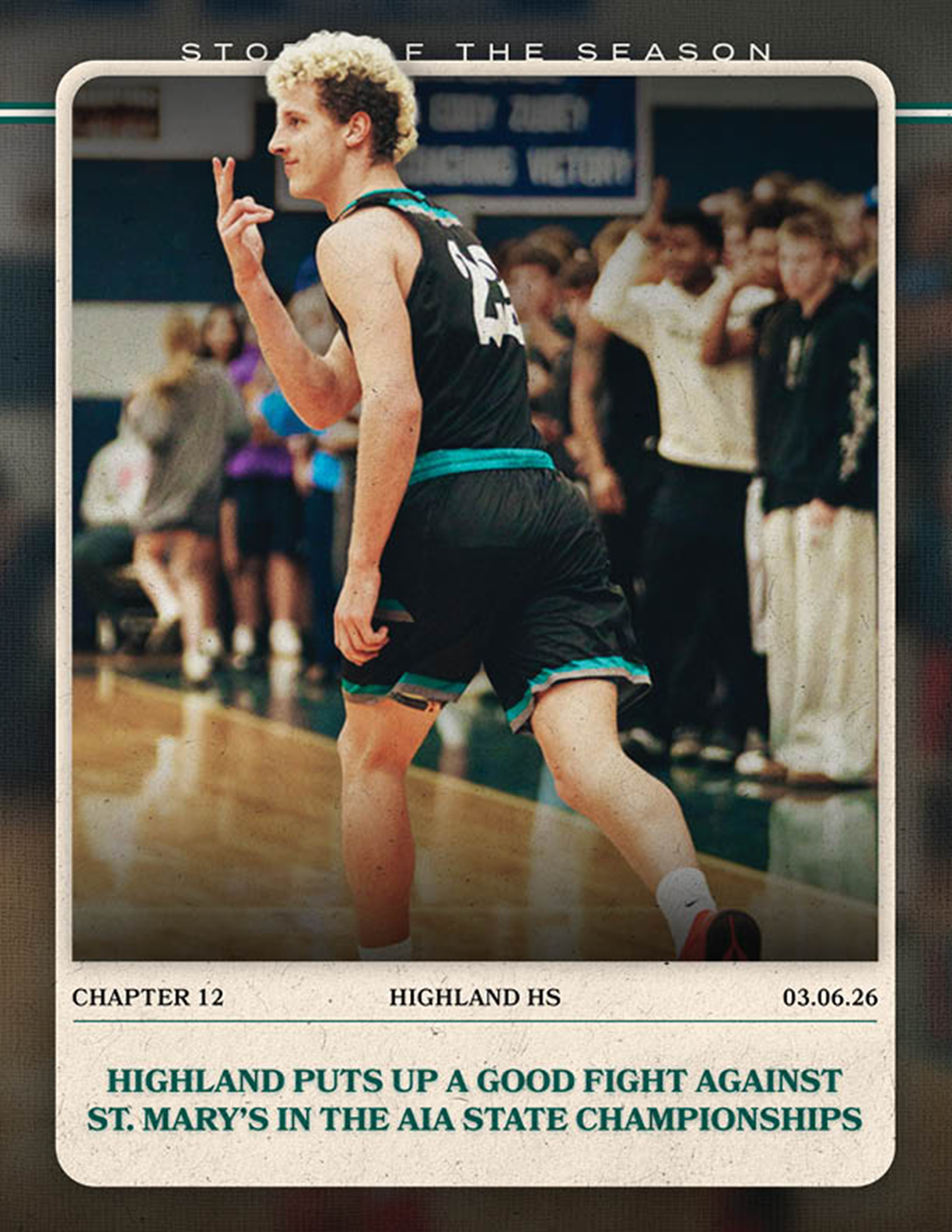 Basketball players jumping for a rebound. AI generated content