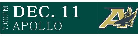 APOLLO,DEC. 11,7:00P