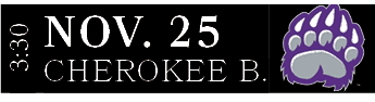 CHEROKEE B.,NOV. 25,3:30