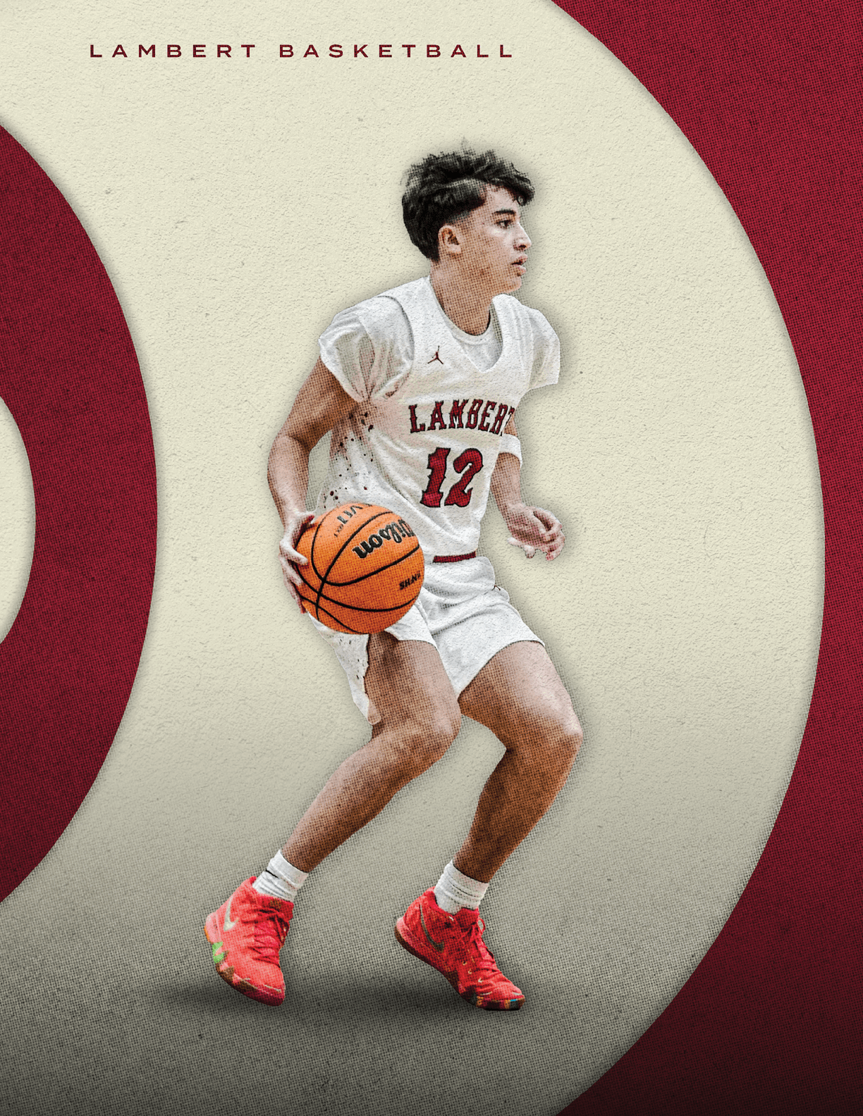 A basketball player in a white uniform holding a basketball. AI generated content