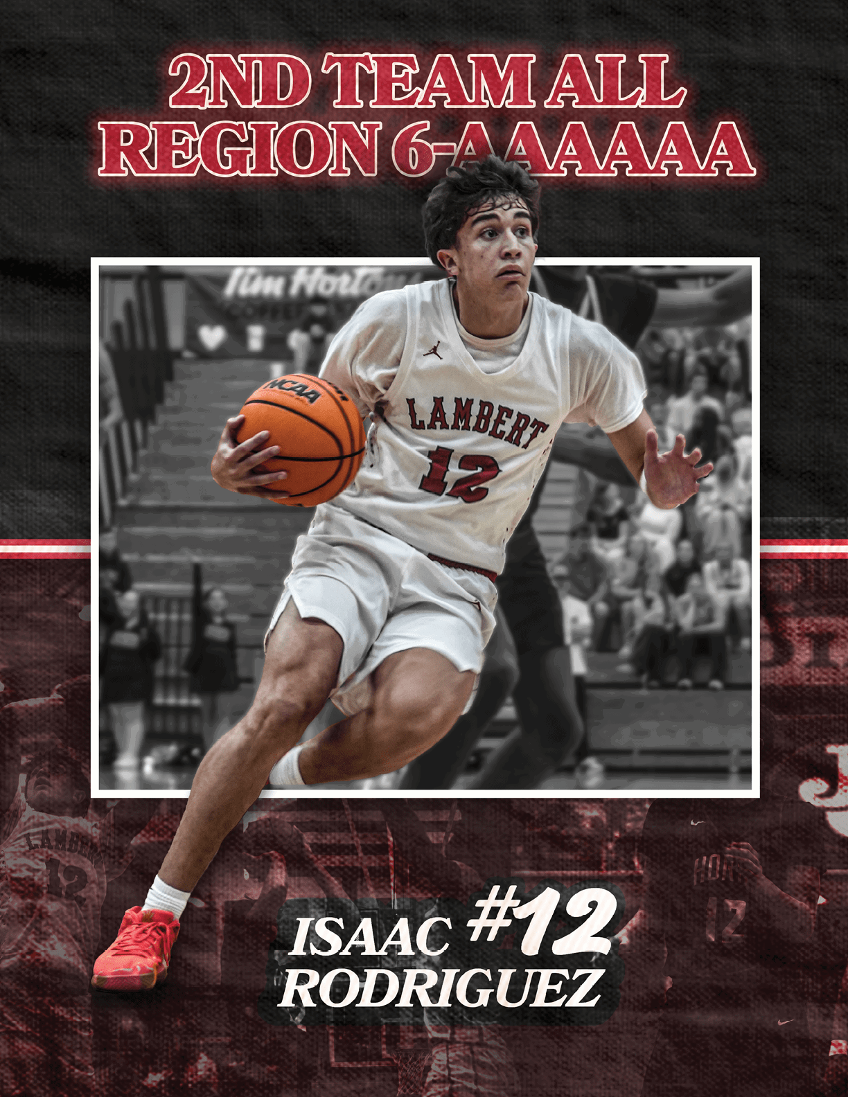 A basketball player wearing a white jersey with the number 12 on it. AI generated content