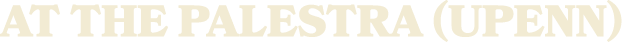at the palestra (upenn)