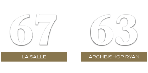 63,67,archbishop ryan,la salle,