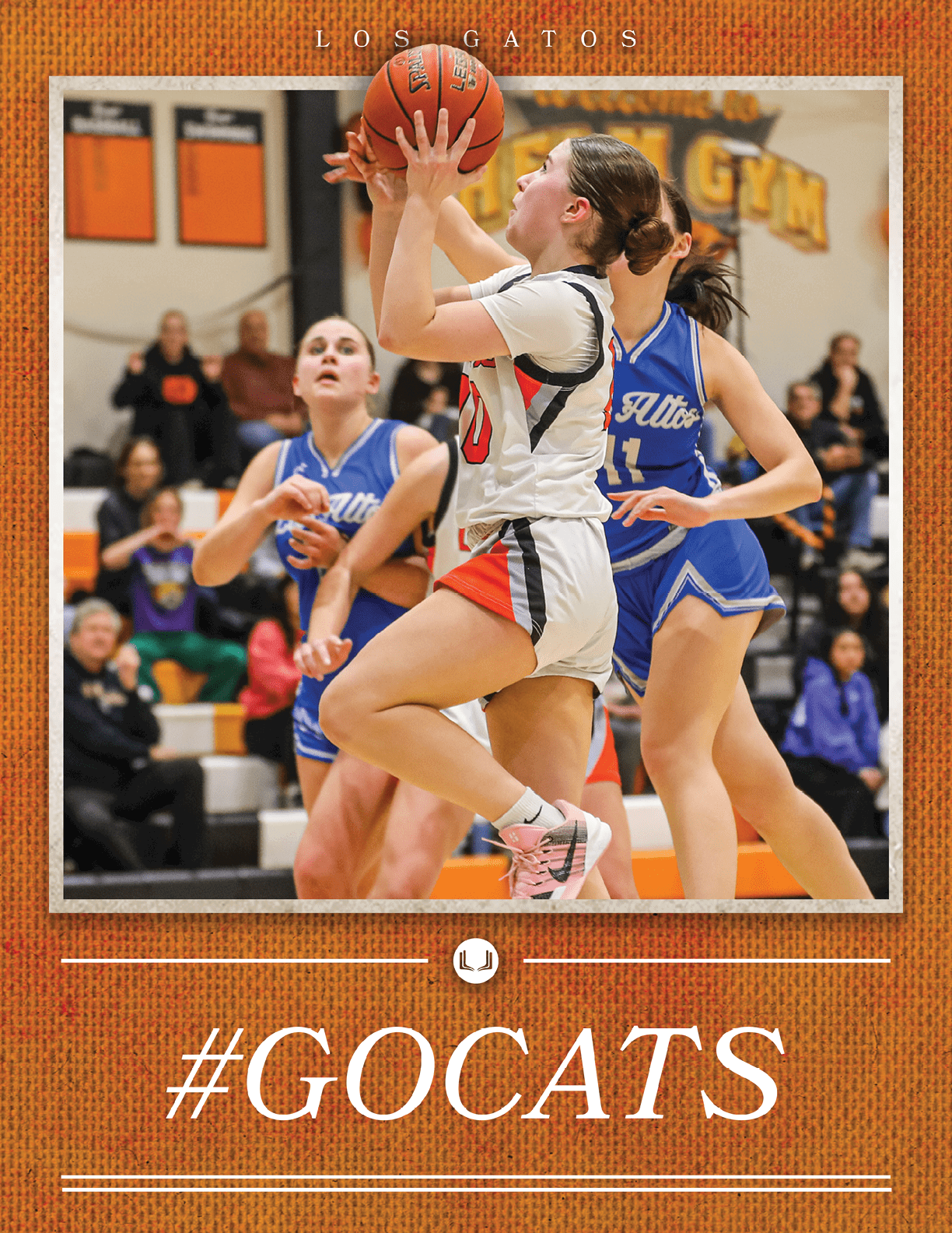 A female basketball player in a white uniform is holding a basketball in her hands, ready to shoot. AI generated content