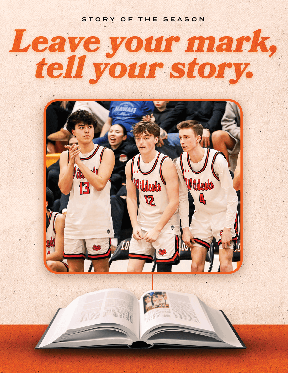 Three male basketball players wearing uniforms and holding hands in a circle. AI generated content