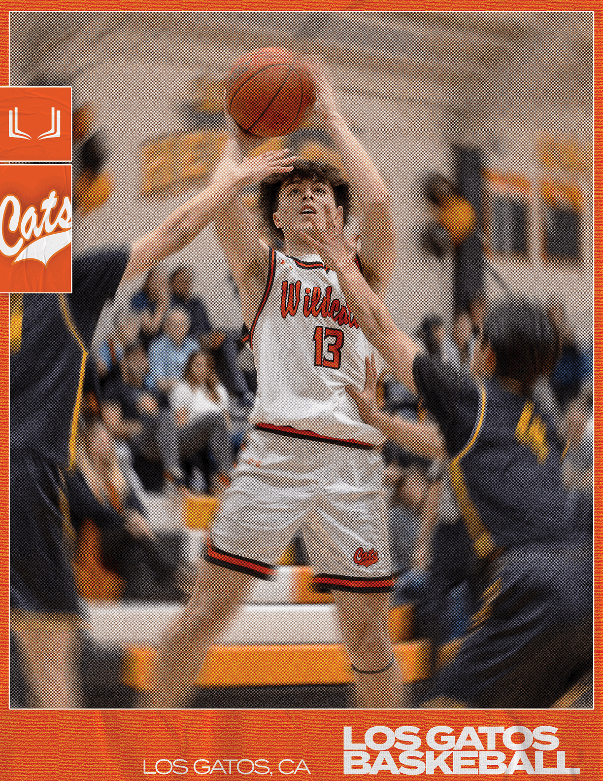 A basketball player in a white jersey with the number 13 on it is attempting to block a shot. AI generated content