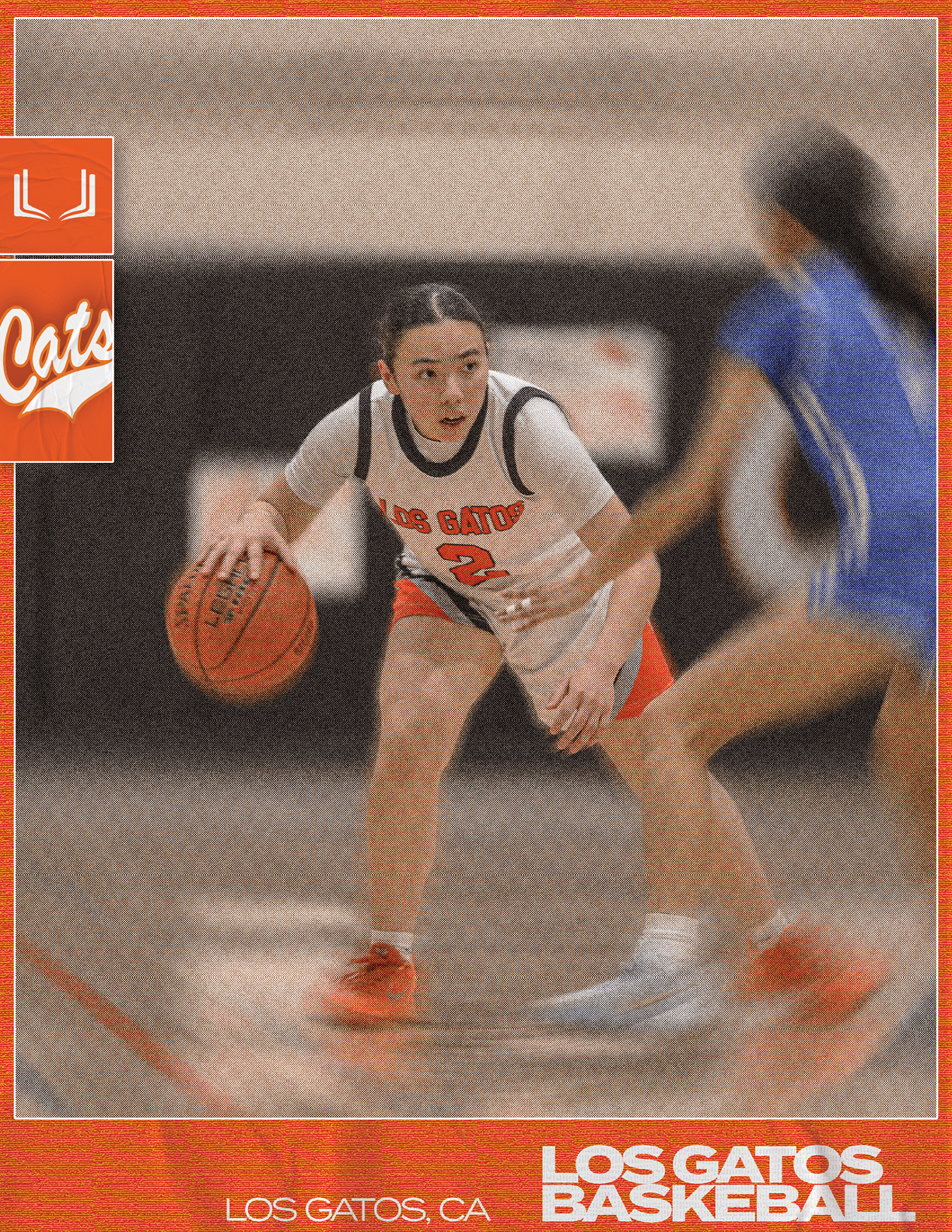 A female basketball player in a white jersey with the number 2 on it is holding a basketball. AI generated content