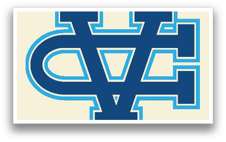 A blue and white logo with the letters VC on it. AI generated content