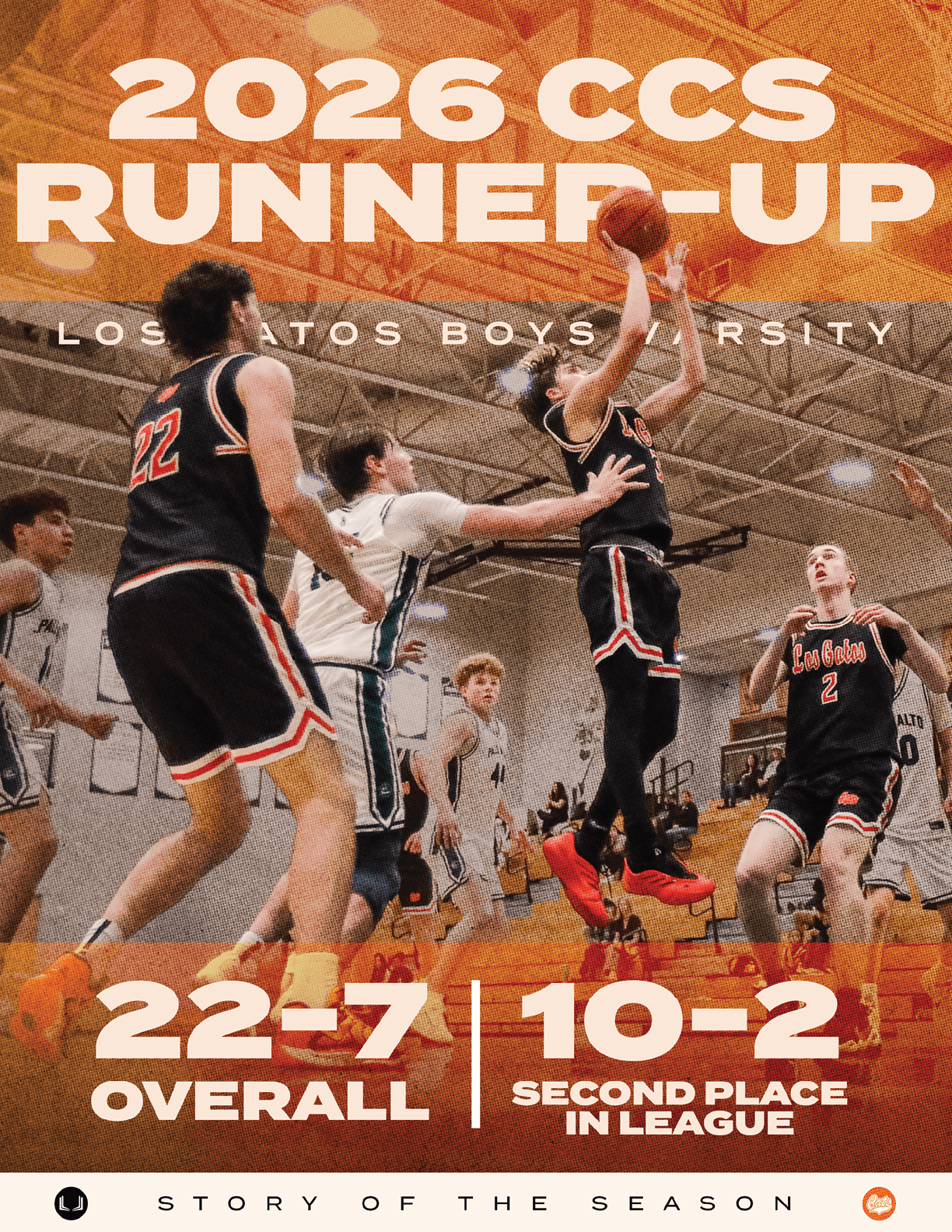 Basketball players from Los Altos Boys' University are playing a game. AI generated content