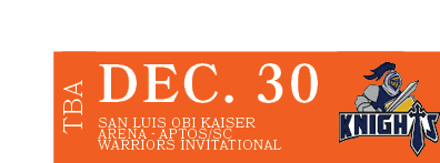 San Luis Obi Kaiser Arena Aptos/SC Warriors Invitational,DEC. 30,TB