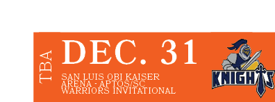 San Luis Obi Kaiser Arena Aptos/SC Warriors Invitational,DEC. 31,TB