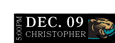 Christopher,DEC. 09,5:00P