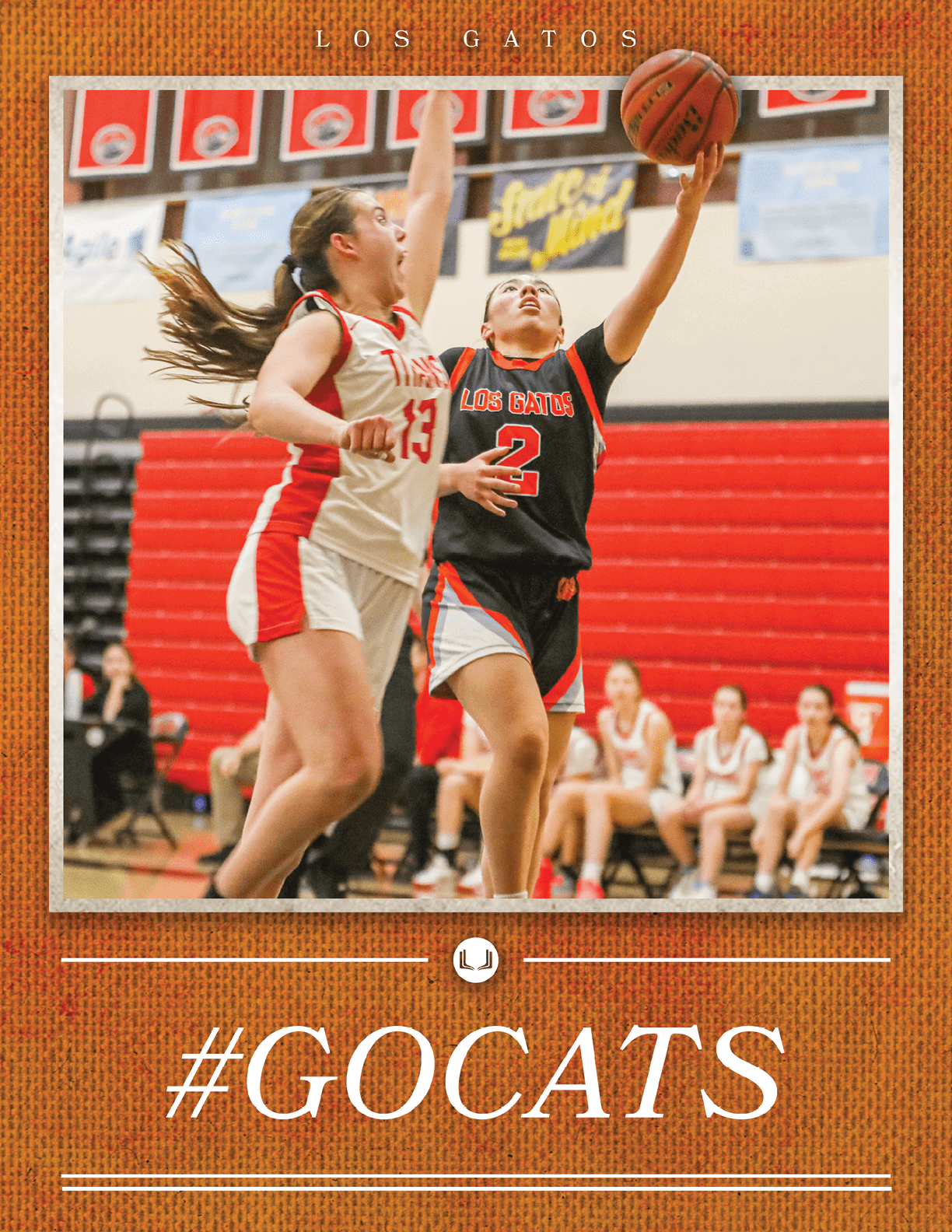 Two female basketball players are playing for their team. AI generated content