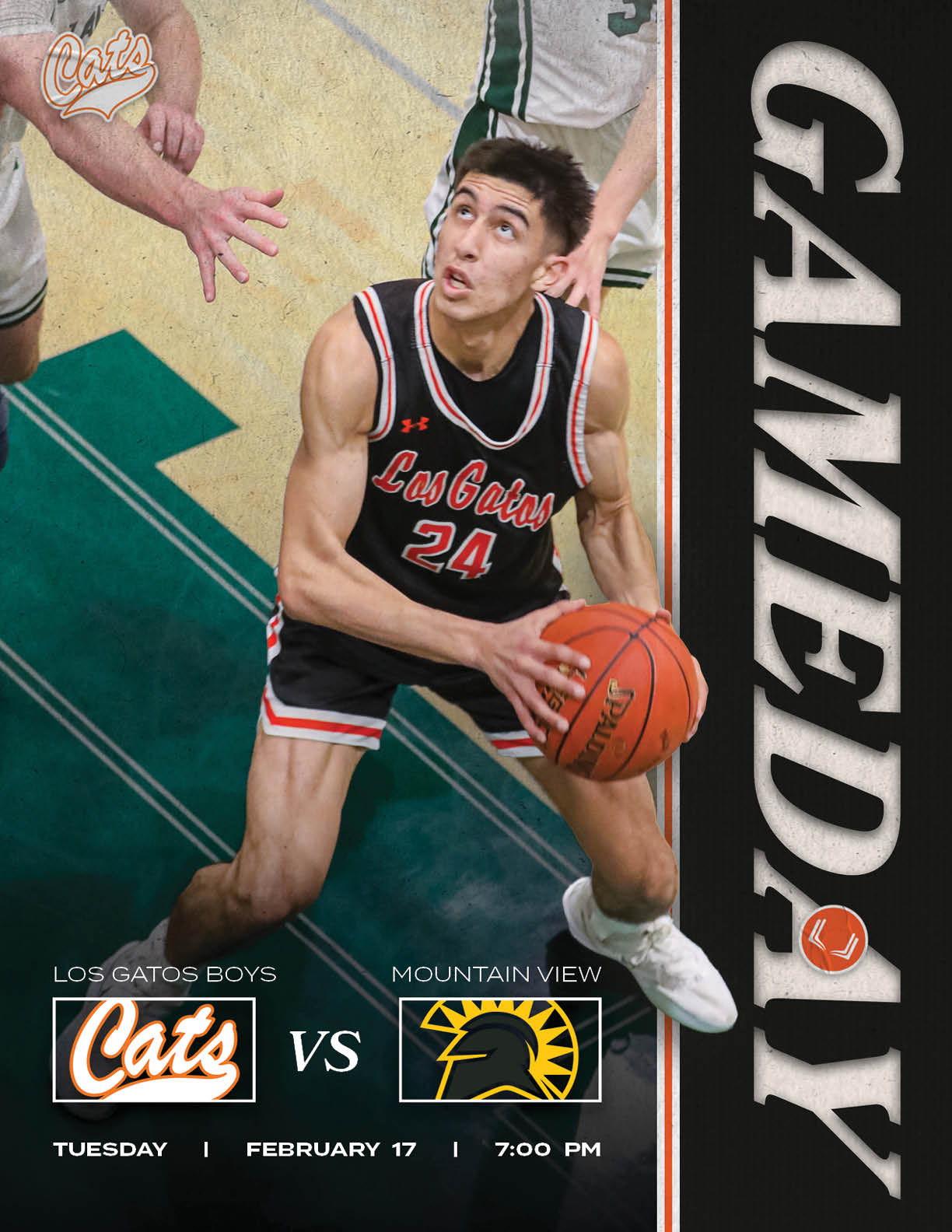 Basketball player wearing a black jersey with the number 24. AI generated content