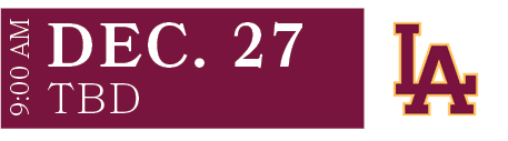 TBD,DEC. 27,9:00 A