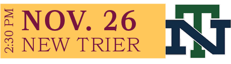 NEW TRIER,NOV. 26,2:30 P