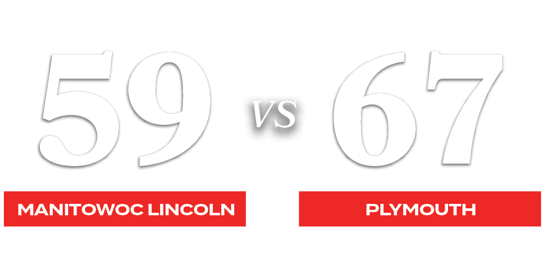 67,59,VS,PLYMOUTH,manitowoc lincol