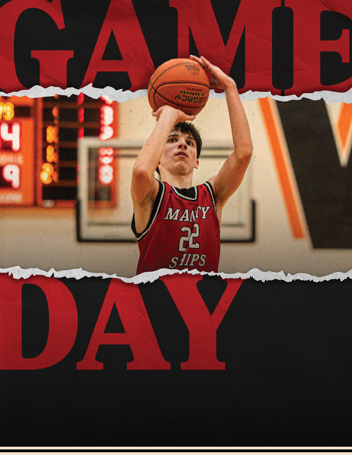 A basketball player in a red jersey with the number 22 on it is holding a basketball in his hands. AI generated content