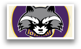 A logo with a raccoon face and the number 101 on it. AI generated content