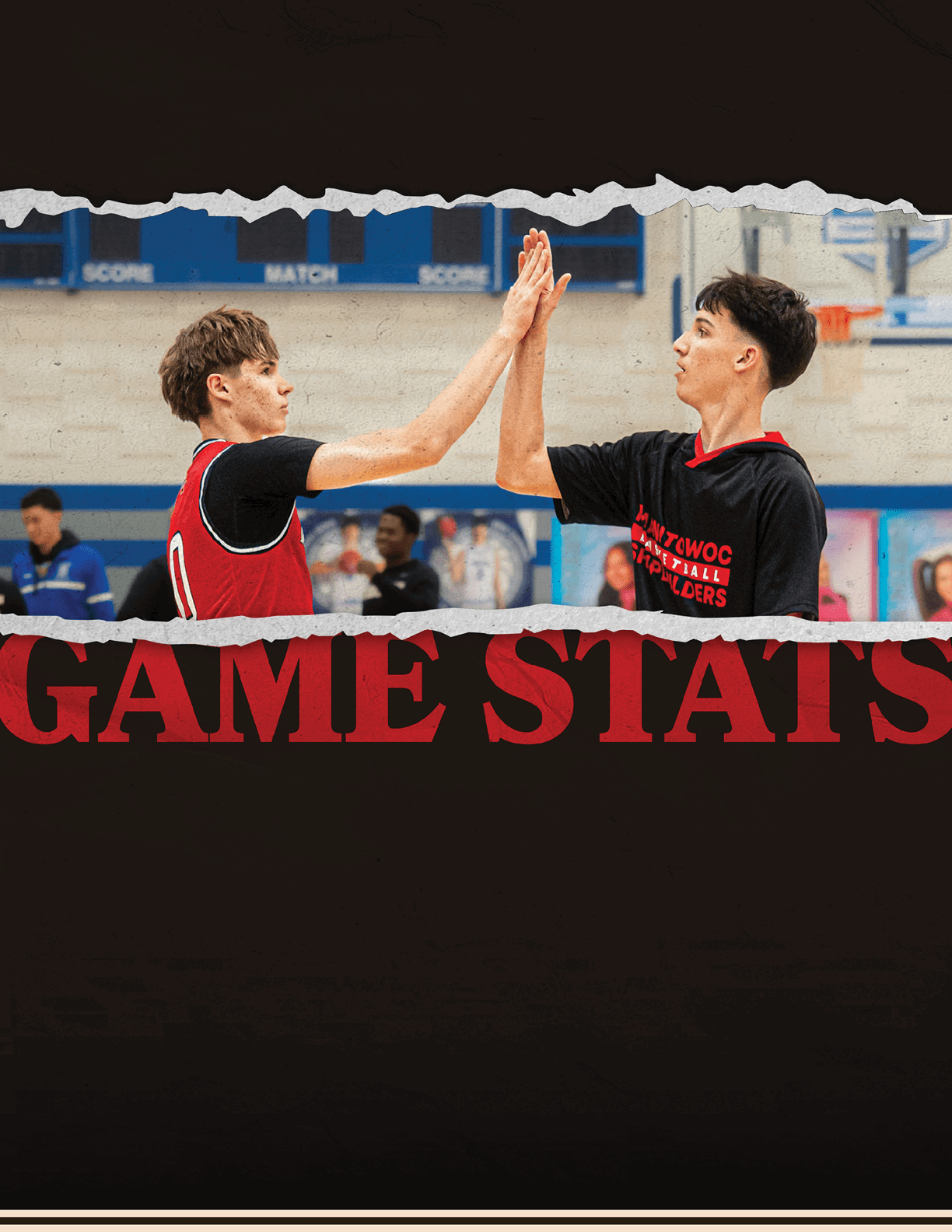 Two men are high-fiving each other in a gym. AI generated content