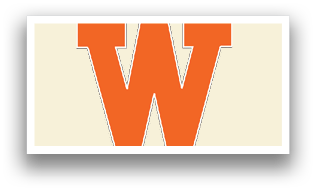 A large W is shown in orange and brown. AI generated content