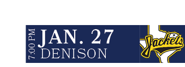 DENISON,JAN. 27,7:00 P