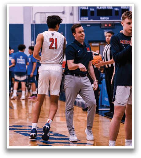 A group of people are walking on a basketball court. AI generated content
