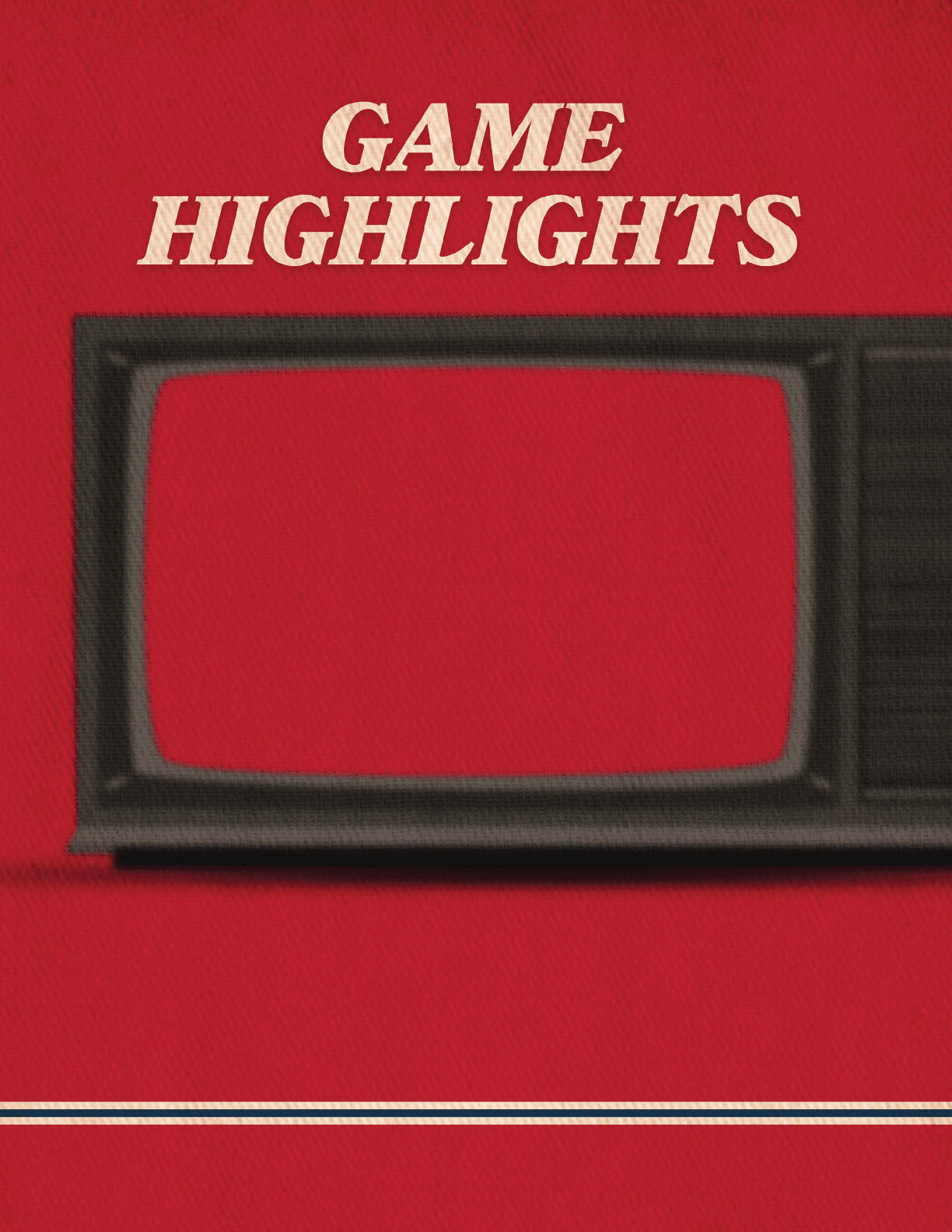 A red TV screen with a black frame. AI generated content