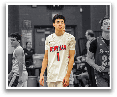 A basketball player wearing a white jersey with the number 1 on it. AI generated content