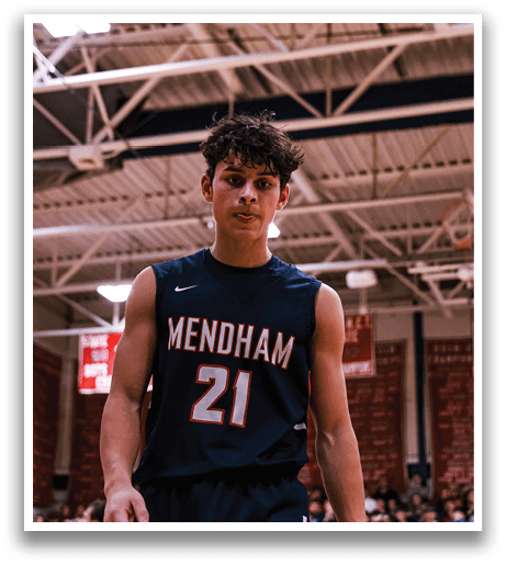 A basketball player wearing a black jersey with the number 21 on it. AI generated content