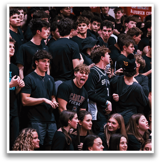 A group of people wearing black shirts and holding up their hands. AI generated content