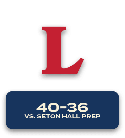 40 36 Vs. seton hall prep,