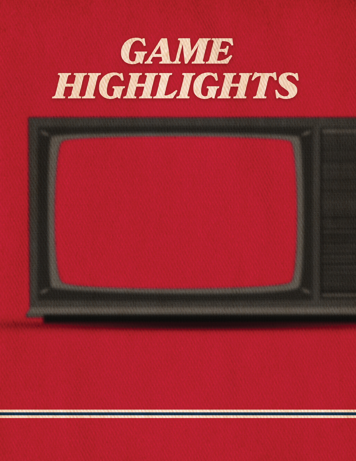 A red TV screen with a black frame. AI generated content