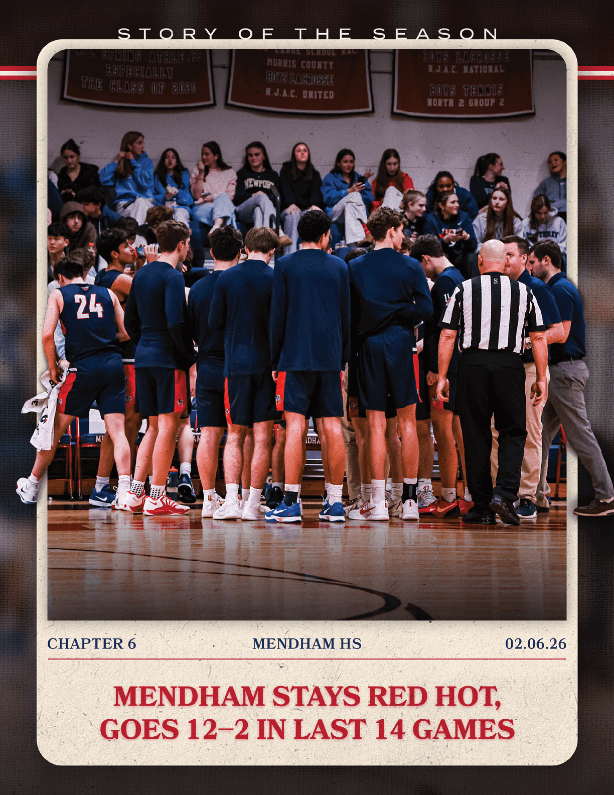 A group of men playing basketball, with one man wearing a referee shirt. AI generated content