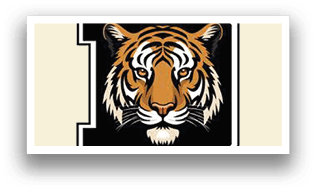 A black and white tiger head with a white stripe on its nose. AI generated content